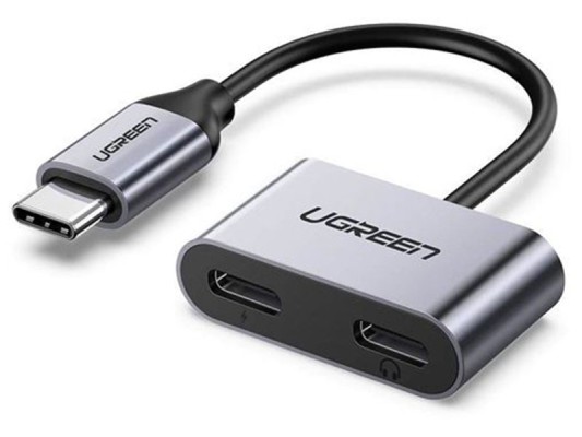 Аксессуар Ugreen CM232 USB Type-C - 2xUSB Type-C Grey 60165