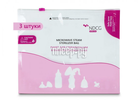 Пакеты для стерилизации в микроволновой печи NDCG Mother Care 3шт 05.4488-3