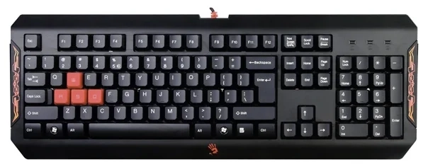 Клавиатура A4Tech Bloody Q100 Black USB