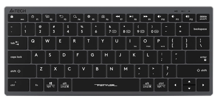 Клавиатура A4Tech Fstyler FBX51C Grey