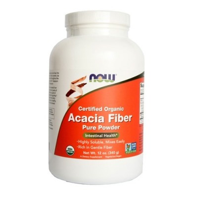 NOW Acacia Fiber Powder Organic 12 oz