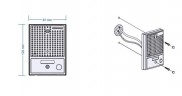 Вызывная панель Commax DRC-4CGN2 Silver