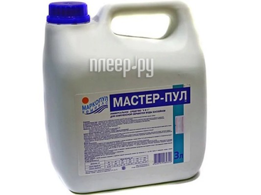 Жидкое безхлорное средство Маркопул-Кемиклс Мастер-Пул 3л М21