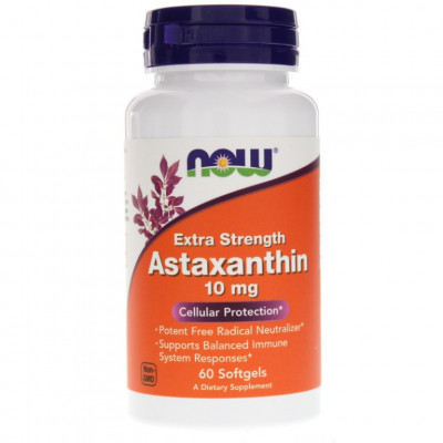 NOW Astaxanthin 10 mg 60 softgels