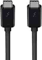 Аксессуар Belkin Thunderbolt 3 USB-C - USB-C 80cm Black F2CD084bt0.8MBK