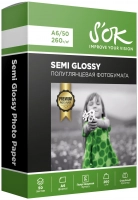 Фотобумага S'OK RC Semi Glossy Premium A6 260g/m2 50 листов SA6260050SG