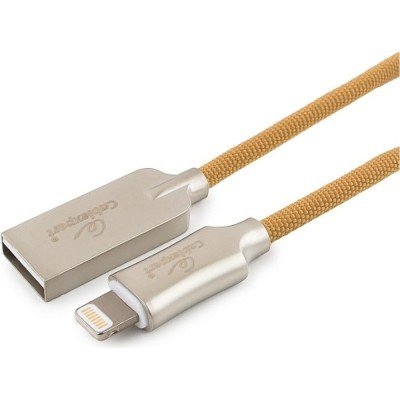 Аксессуар Gembird Cablexpert Platinum USB AM/Lightning 1m Gold CC-P-APUSB02Gd-1M